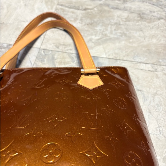 Louis Vuitton Tan Embossed Tote - Picture 2 of 4